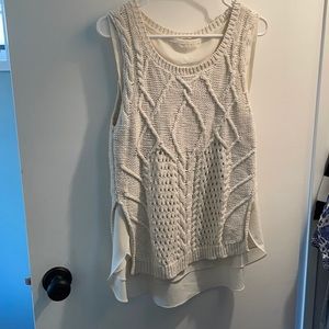 Anthropologie {Moth} layered sleeveless sweater